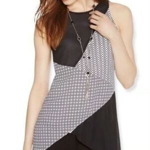 White House Black Market Asymmetrical Tunic Top